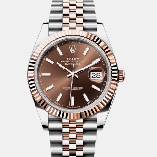 Rolex -18K Everose Gold and Stainless Steel automatic Datejust 126333 41 mm - Rolex - Modalova