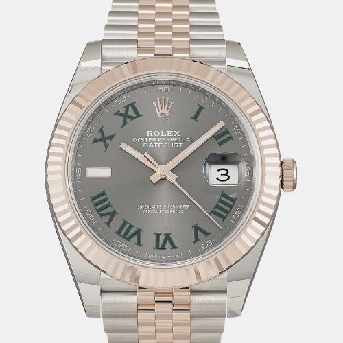 Rolex -18K Everose Gold and Stainless Steel automatic Datejust 126331 41 mm - Rolex - Modalova