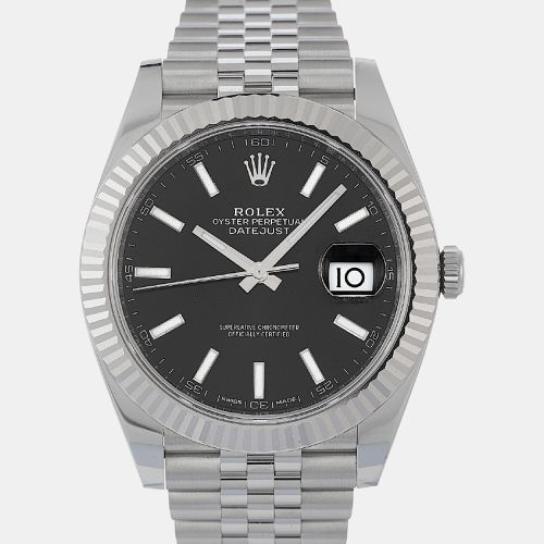 Rolex -18K White Gold and Stainless Steel automatic Datejust 126334 41 mm - Rolex - Modalova