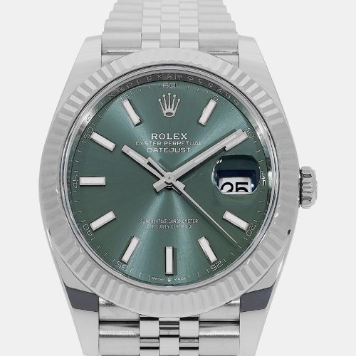 Rolex -18K White Gold and Stainless Steel automatic Datejust 126334 41 mm - Rolex - Modalova