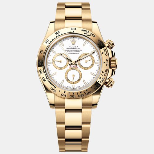 Rolex White 18k Yellow Gold Daytona 126508 Men's Wristwatch 40 mm - Rolex - Modalova