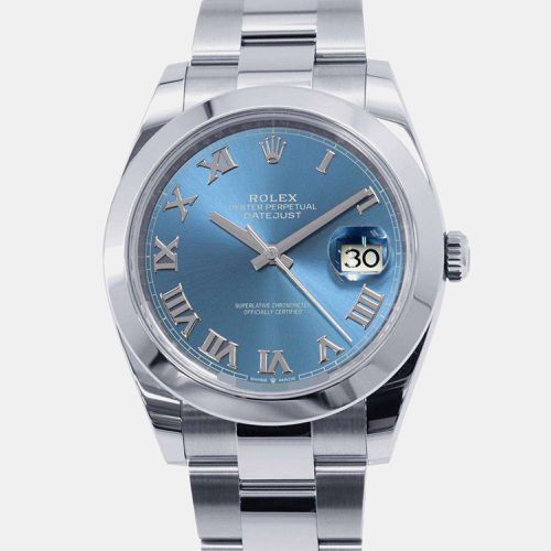 Stainless Steel Datejust 126300 Automatic Men's Wristwatch 41 mm - Rolex - Modalova