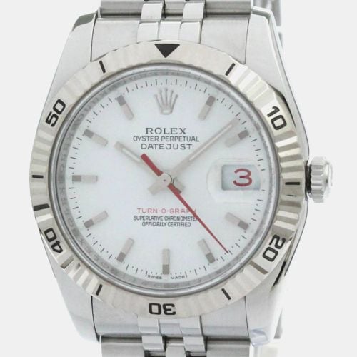 Rolex Datejust Turn-O-Graph 18K White Gold Steel Automatic Watch 36 mm - Rolex - Modalova