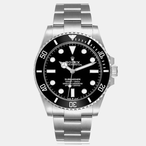 Rolex Submariner Non Date Ceramic Bezel Steel Mens Watch 124060 - Rolex - Modalova