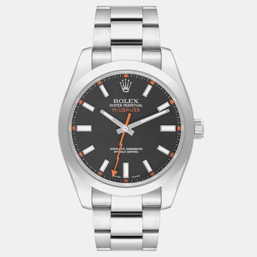 Rolex Milgauss Black Dial Steel Men's Watch 40.0 mm - Rolex - Modalova