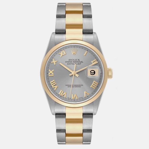 K Yellow Gold And Stainless Steel Datejust 116203 Automatic Men's Wristwatch 36 mm - Rolex - Modalova