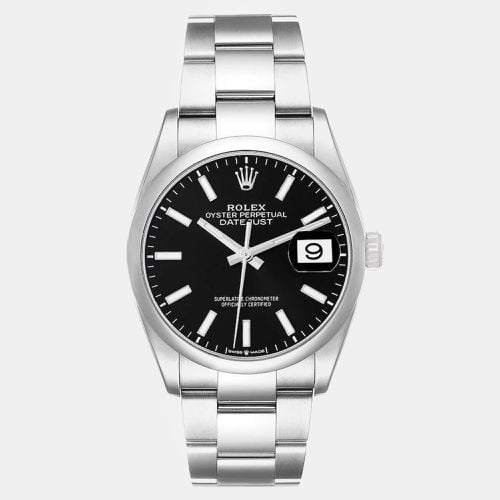 Rolex Datejust Black Dial Steel Men's Watch 126200 36 mm - Rolex - Modalova