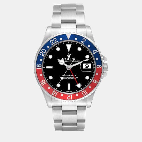 GMT Master 40mm Blue Red Pepsi Bezel Steel Mens Watch 16700 - Rolex - Modalova