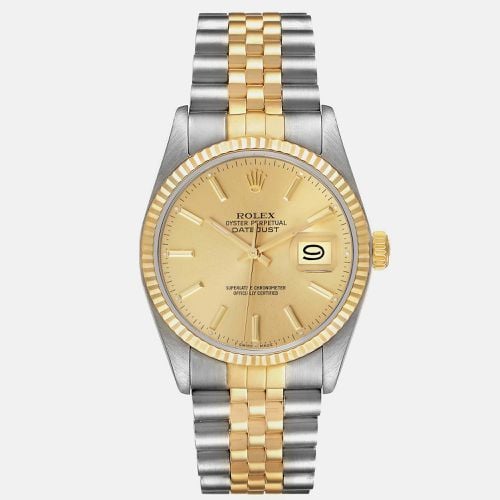 Rolex Datejust Steel Yellow Gold Vintage Mens Watch 16013 - Rolex - Modalova