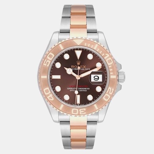 Rolex Yachtmaster Steel Rose Gold Chocolate Dial Mens Watch 40.0 mm - Rolex - Modalova