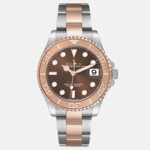 Rolex Yachtmaster 37 Midsize Steel Rose Gold Men's Watch 268621 37 mm - Rolex - Modalova