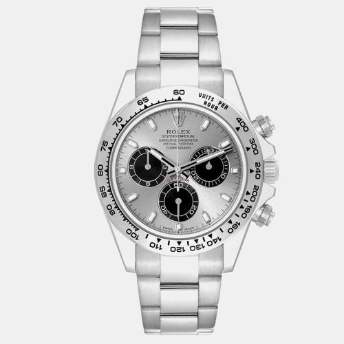 Rolex Daytona White Gold Silver Dial Men's Watch 116509 40 mm - Rolex - Modalova