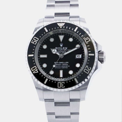 Rolex Black Dial Stainless Steel Sea-Dweller Deepsea Watch 44mm - Rolex - Modalova