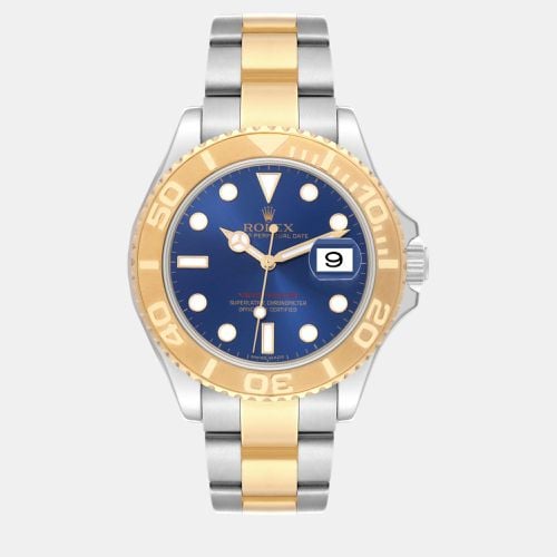 Rolex Yachtmaster 40mm Steel Yellow Gold Blue Dial Men's Watch 16623 - Rolex - Modalova