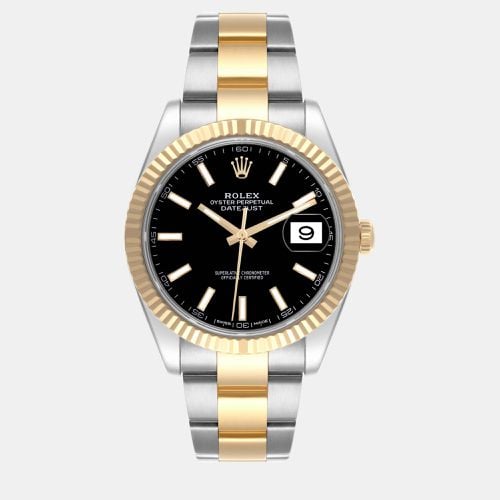 Datejust Steel Yellow Gold Dial Men's Watch 41.0 mm - Rolex - Modalova