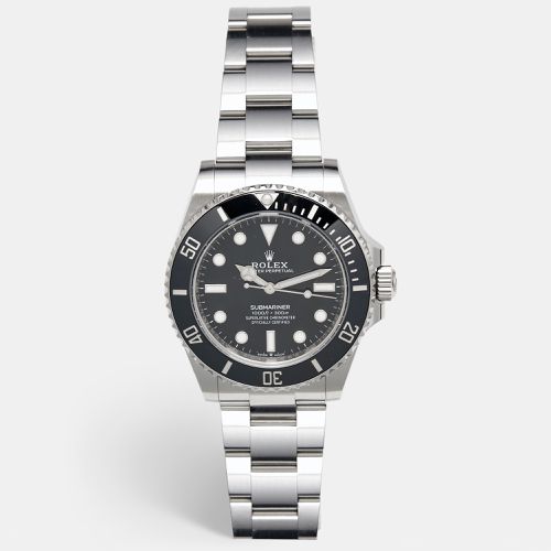 Rolex Black Cerachrom Oystersteel Submariner M124060-0001 Men's Wristwatch 41 mm - Rolex - Modalova