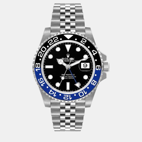 Rolex GMT Master II Black Blue Batgirl Bezel Steel Men's Watch 126710 - Rolex - Modalova