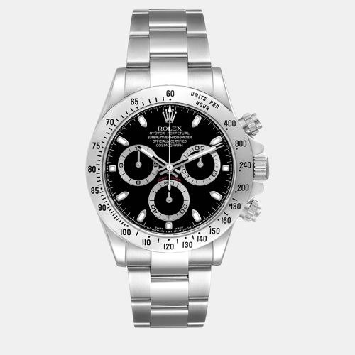 Rolex Daytona Chronograph Black Dial Steel Men's Watch 40.0 mm - Rolex - Modalova