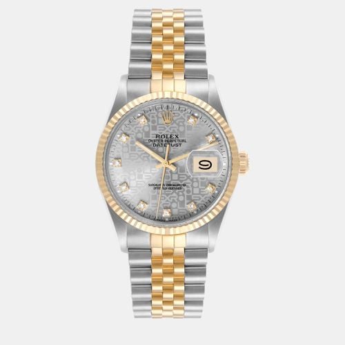 Datejust Steel Yellow Gold Anniversary Diamond Vintage Men's Watch 36.0 mm - Rolex - Modalova