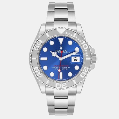 Rolex Yachtmaster Steel Platinum Bezel Blue Dial Men's Watch 116622 40 mm - Rolex - Modalova