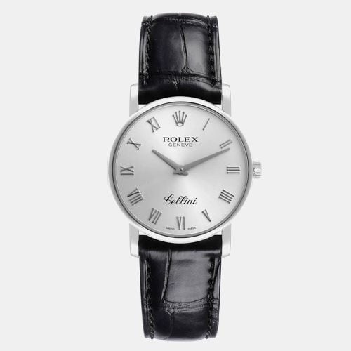 Rolex Cellini Classic White Gold Silver Dial Men's Watch 5115 31.8 mm - Rolex - Modalova