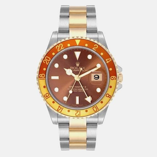 Rolex GMT Master II Root Beer Steel Yellow Gold Men's Watch 40.0 mm - Rolex - Modalova