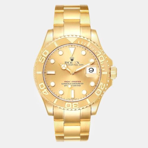 Rolex Yachtmaster Yellow Gold Champagne Dial Men's Watch 40.0 mm - Rolex - Modalova