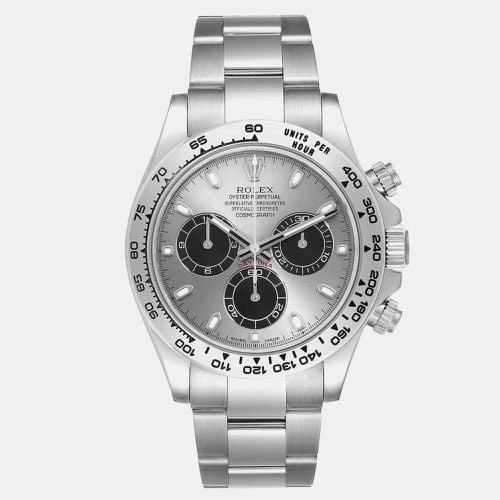 Rolex Daytona White Gold Silver Dial Men's Watch 40.0 mm - Rolex - Modalova