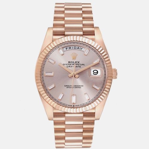 Rolex President Day-Date 40 Rose Gold Mens Watch 228235 - Rolex - Modalova