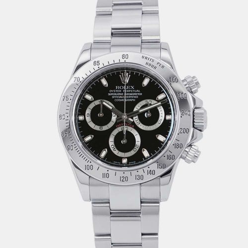 Rolex Black Stainless Steel Cosmograph Daytona 116520 Automatic Men's Wristwatch 40 mm - Rolex - Modalova