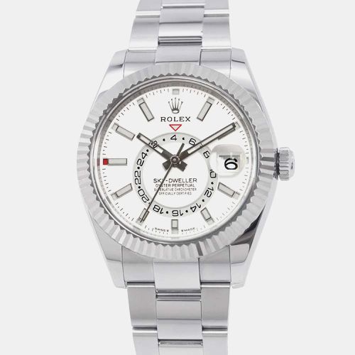 Rolex White 18K White Gold Stainless Steel Sky-Dweller 336934 Automatic Men's Wristwaatch 42 mm - Rolex - Modalova