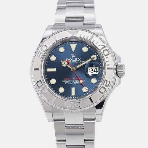 Rolex Blue Platinum Stainless Steel Yachtmaster 126622 Automatic Men's Wristwatch 40 mm - Rolex - Modalova