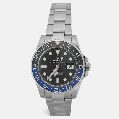 Rolex Black Cerachrom Oystersteel GMT Master II 116710BLNR 'Batman' Wristwatch 40 mm - Rolex - Modalova