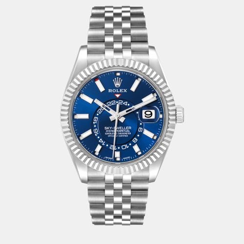 Sky-Dweller Dial Steel White Gold Men's Watch 42.0 mm - Rolex - Modalova