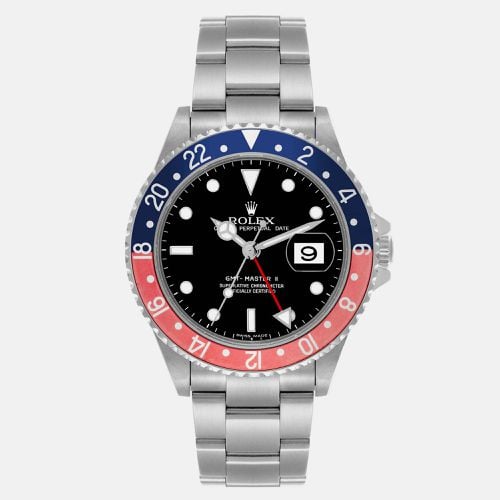 GMT Master II Blue Red Pepsi Bezel Steel Men's Watch 40.0 mm - Rolex - Modalova