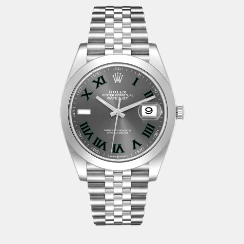 Datejust Wimbledon Dial Steel Men's Watch 126300 41 mm - Rolex - Modalova