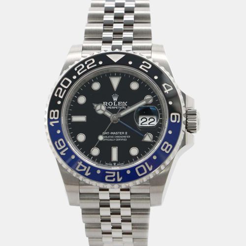 Rolex Black Stainless Steel GMT-Master II 126710BLNR Automatic Men's Wristwatch 40 mm - Rolex - Modalova