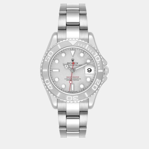 Yachtmaster Midsize Steel Platinum Men's Watch 35.0 mm - Rolex - Modalova