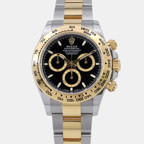 Rolex Black 18k Yellow Gold Stainless Steel Cosmograph Daytona 126503 Automatic Men's Wristwatch 40 mm - Rolex - Modalova