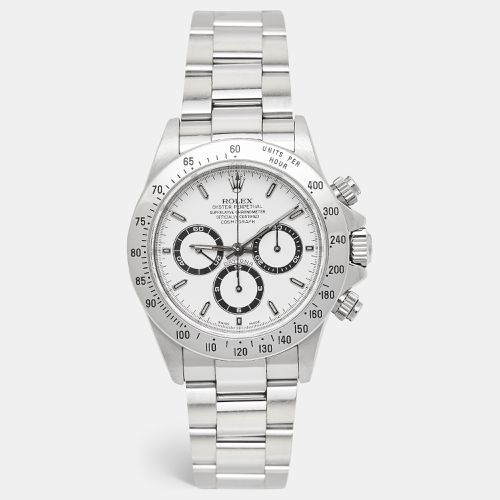 Rolex White Stainless Steel Cosmograph Daytona 16520 Men's Wristwatch 40 mm - Rolex - Modalova