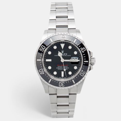 Black Cerachrom Oystersteel Sea-Dweller M126600-0001 Men's Wristwatch 43 mm - Rolex - Modalova