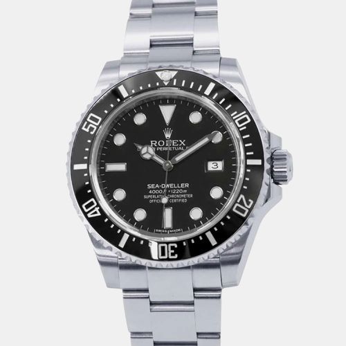 Rolex Black Stainless Steel Sea-Dweller Automatic Men's Wristwatch 40 mm - Rolex - Modalova