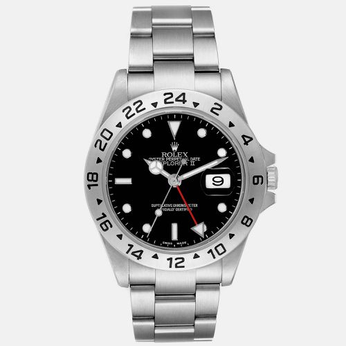 Rolex Explorer II Black Dial Steel Mens Watch 16570 - Rolex - Modalova