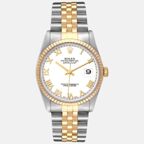 Rolex Datejust Stainless Steel Yellow Gold Men's Watch 16233 36 mm - Rolex - Modalova