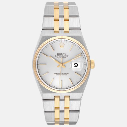 Oysterquartz Datejust Steel Yellow Gold Men's Watch 36.0 mm - Rolex - Modalova