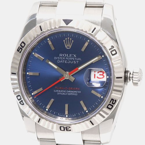 Rolex Blue Stainless Steel Datejust 116264 Automatic Men's Wristwatch 36 mm - Rolex - Modalova