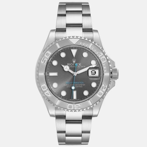 Rolex Yachtmaster Rhodium Dial Steel Platinum Mens Watch 116622 - Rolex - Modalova