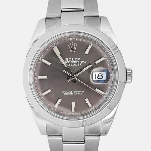Rolex Datejust 126300 Automatic Rhodium Stainless Steel Men's Wristwatch 41 mm - Rolex - Modalova