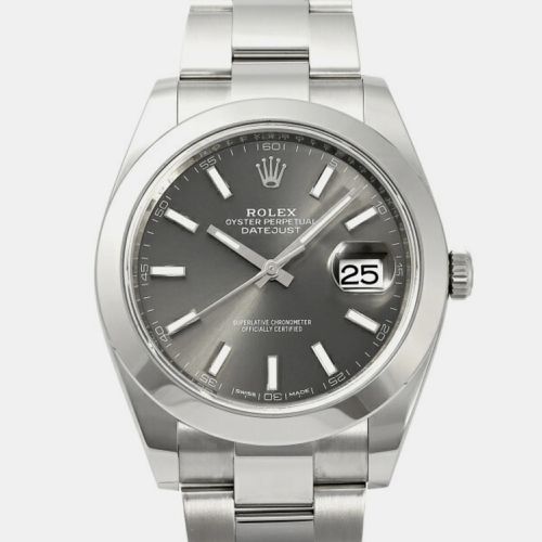 Stainless Steel Datejust 126300 Automatic Men's Wristwatch 41 mm - Rolex - Modalova