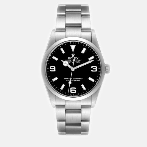 Rolex Explorer I Black Dial Steel Mens Watch 114270 36 mm - Rolex - Modalova